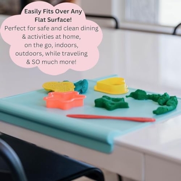 Table Tyke Silicone Placemat with Teething Edge Bumper