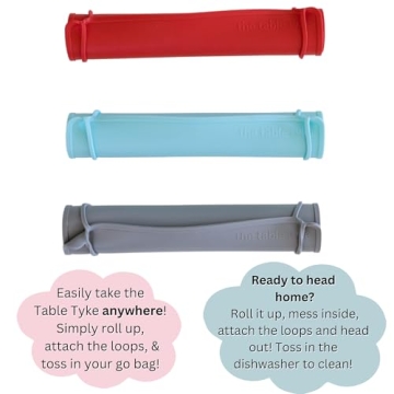 Table Tyke Silicone Placemat with Teething Edge Bumper