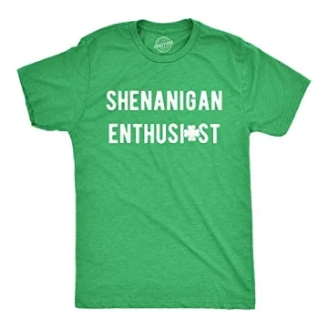 Men’s Shenanigan Enthusiast T-shirt - Funny Saint Patrick's Day Novelty Tee | XL