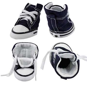 abcGoodefg Pet Dog Puppy Nonslip Canvas Sport Shoes Sneaker Boots Rubber Sole