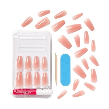 KISS TruNude Fake Nails Set - 28 Chip Proof Manicure