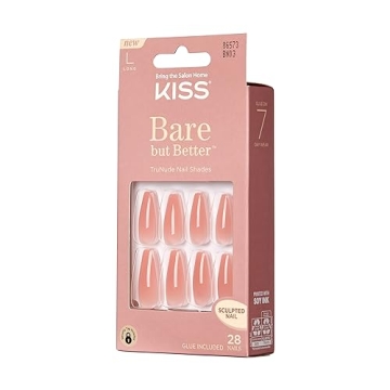 KISS TruNude Fake Nails Set - 28 Chip Proof Manicure