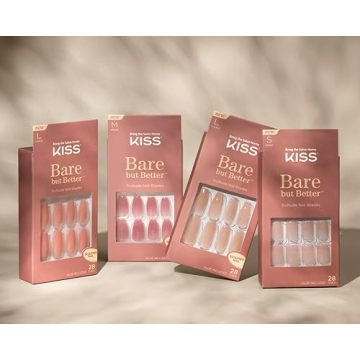 KISS TruNude Fake Nails Set - 28 Chip Proof Manicure