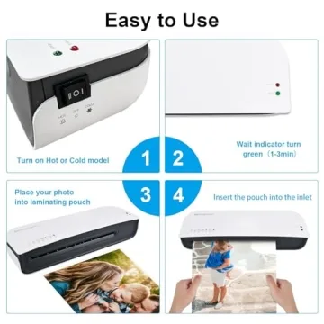 Fast Quiet 9 Inch A4 Laminator Machine 4-in-1 Kit