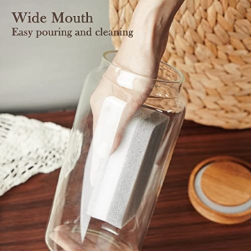 Labina Airtight Glass Storage Jars - 2 Pack Kitchen Canisters