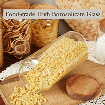 Labina Airtight Glass Storage Jars - 2 Pack Kitchen Canisters