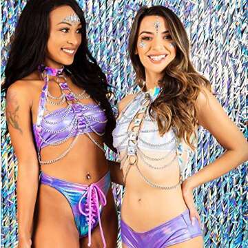 Pinwe Women Punk Harness Bra Adjustable Cage Waist Belts Body Chest Harness Straps Roleplay Costume ...