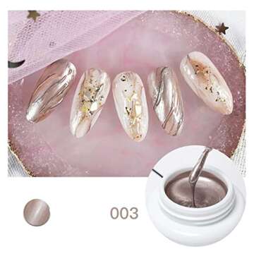 Neepoms 3pcs Metallic Gel Nail Polish Set - DIY Nail Art