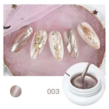 Neepoms 3pcs Metallic Gel Nail Polish Set - DIY Nail Art