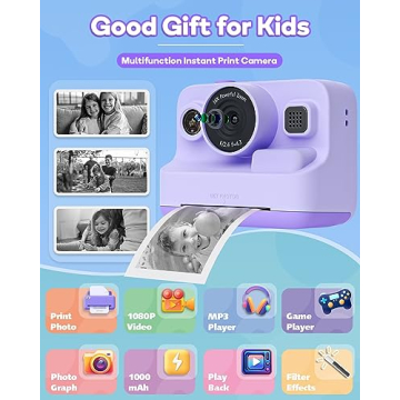 Dylanto Kids Instant Print Camera for Fun Adventures