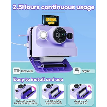 Dylanto Kids Instant Print Camera for Fun Adventures
