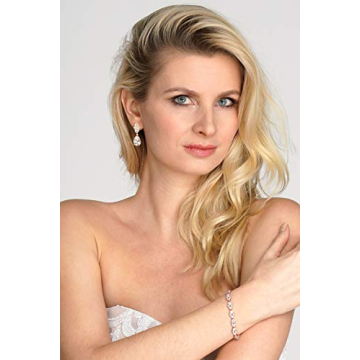 Mariell 14K Gold Plated Cubic Zirconia Tennis Bracelet