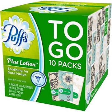 Puffs Plus Lotion Pocket Tissues - Travel Size Comfort at Hand