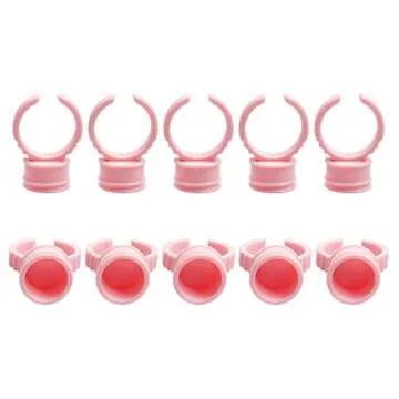 200 Disposable Glue Ring Cups for Makeup and Tattoos