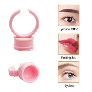 200 Disposable Glue Ring Cups for Makeup and Tattoos