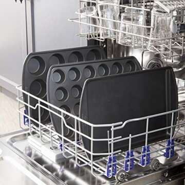 Wilton Perfect Results Premium Set of 2 Non-Stick Mini Muffin Pans, 24-Cup Cupcake Pans, Steel