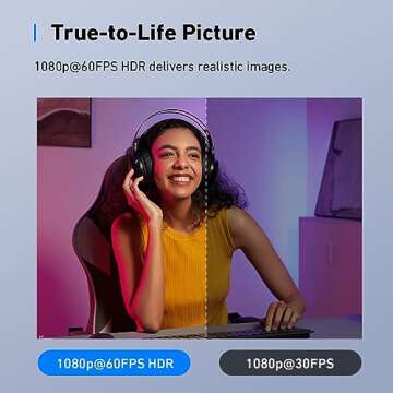 AnkerWork C310 Webcam with AI Functionality and 4K Resolution