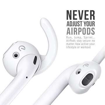 KeyBudz EarBuddyz 2.0 Ear Hooks and Covers Accessories Compatible with Apple AirPods Gen 1 & 2 or Ea...