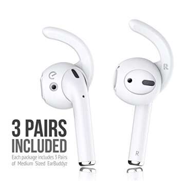 KeyBudz EarBuddyz 2.0 - Ear Hooks for AirPods & EarPods