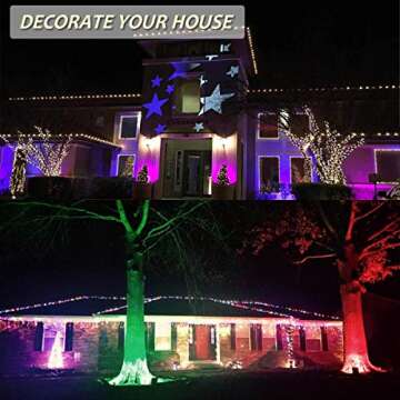 GLW LED RGB Flood Light - 50W Outdoor Color Changing Lights with Remote Control, IP65 Waterproof Dim...