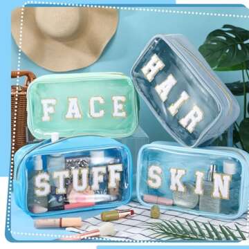 Stylish Pinkunn Preppy Makeup Bags for Women