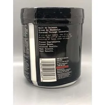 BEYOND RAW LIT AF | Advanced Formula Clinical Strength Pre-Workout Powder | Contains Caffeine, L-Citruline, and Nitrosigine | Lemon Ice | 20 Servings