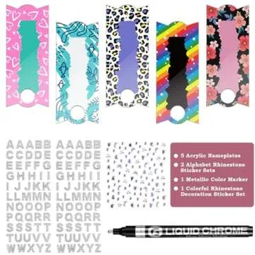 Tomorotec Personalized Name Plate Kit for Stanley Quencher 40oz