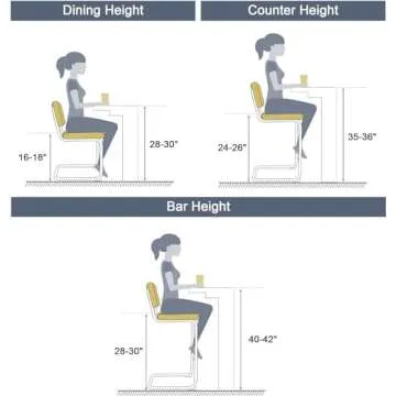 Scingu 26" Rattan Barstools Set of 4, Mid-Century Modern Upholstered Counter Height Bar Chairs with Cantilevered Design and Metal Base for Kitchen Island, White Boucle