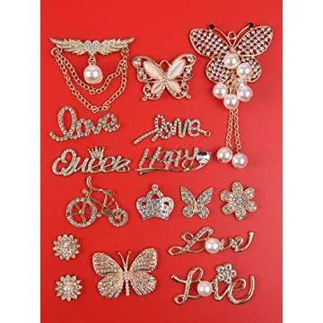 Bling Jewelry Shoes Charms Enamel Diamond Shoe Accessories