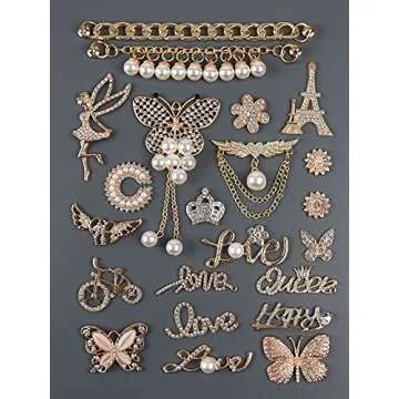 Bling Jewelry Shoes Charms Enamel Diamond Shoe Accessories