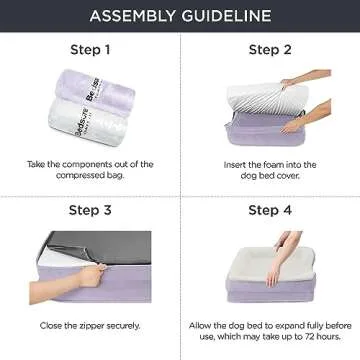 Bedsure Orthopedic Dog Bed for Medium Dogs - Soft and Supportive