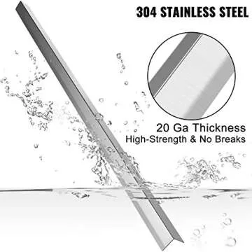 VEVOR Stainless Steel Corner Guards 2 x 2 x 48 inch Metal Wall Corner Protector Pack of 10 Corner Gu...