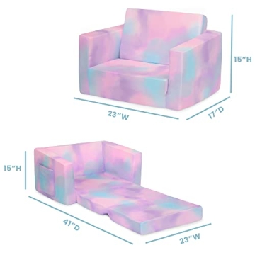 Cozee Flip-Out 2-in-1 Convertible Chair for Kids