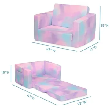 Cozee Flip-Out 2-in-1 Convertible Chair for Kids