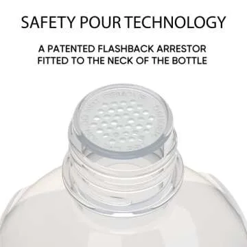 Roundfire Premium Tabletop Fireplace Fuel - 0.5 Liter Denatured Alcohol for Gel & Ethanol Fire Pits