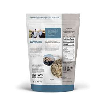 One Degree Organic Foods Sprouted Quick Oats, USDA Organic, Non-GMO Gluten Free Oatmeal, 24 oz., 8 Pack