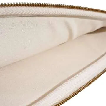 Benfan Laptop Sleeve Bag 13 Inch Compatible with 2024 MacBook Air 13 M3 M2 M1, New MacBook Pro 13 M2 M1, Dell XPS 13 Color Cream