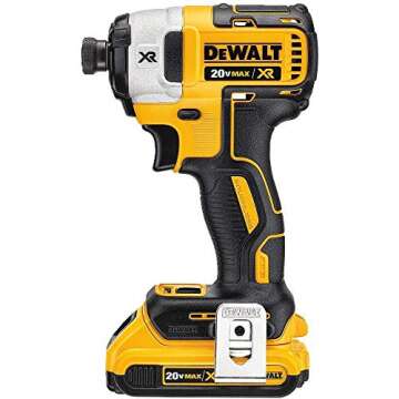 DEWALT 20V MAX* XR Cordless Impact Driver Kit, Brushless, 1/4-Inch, 3-Speed, 2 Batteries (DCF887D2)