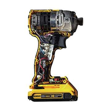 DEWALT 20V MAX* XR Cordless Impact Driver Kit, Brushless, 1/4-Inch, 3-Speed, 2 Batteries (DCF887D2)