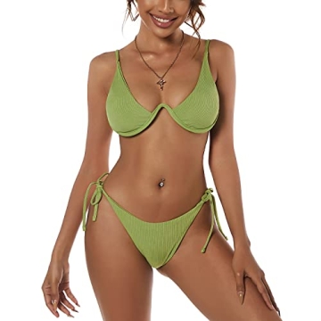 Stylish Leopard Print Underwire Bikini Set for Women