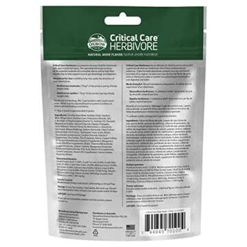 Oxbow Animal Health Critical Care, Herbivore, Anise Flavor, 141 Gram Bag (70100), Multi-colored, 4.9...