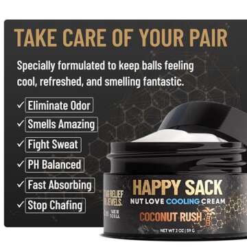 Derm Dude Happy Sack Ball Deodorant & Anti Chafing Cream for Men | Formulated With All-Natural DeoPl...