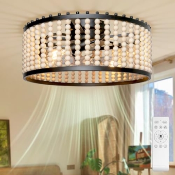 Frstem Boho 20" Fandelier with Light & Remote Control