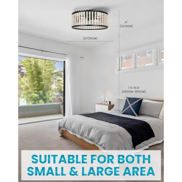 Frstem Boho 20" Fandelier with Light & Remote Control