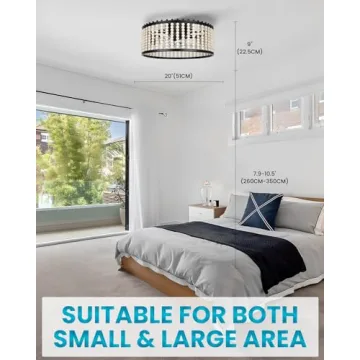 Frstem Boho 20" Fandelier with Light & Remote Control