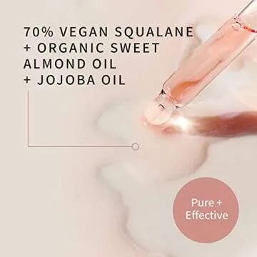 Hydrating PURE’AM Squalane Face Oil for Glowing Skin