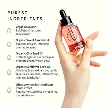 Hydrating PURE’AM Squalane Face Oil for Glowing Skin