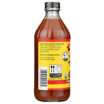 Bragg Organic Apple Cider Vinegar Cranberry Apple Blend with the Mother - 16 fl oz - Raw and Unfiltered
