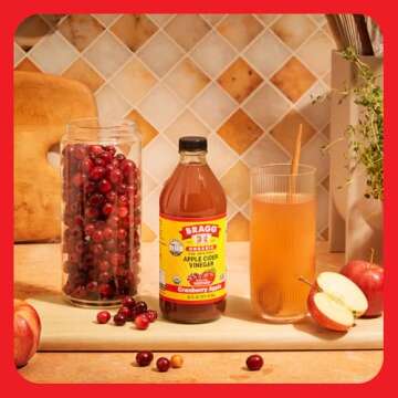 Bragg Organic Apple Cider Vinegar Cranberry Apple Blend with the Mother - 16 fl oz - Raw and Unfiltered