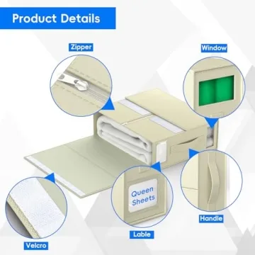 Dobyusf Bed Sheet Organizer for Easy Bedding Storage